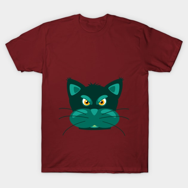 angry cat T-Shirt by Amadej